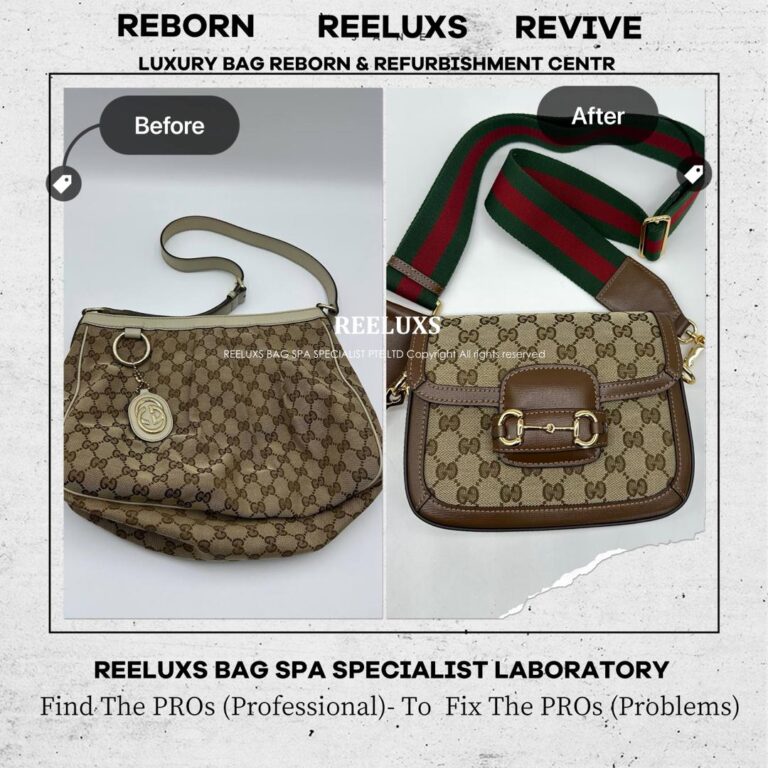 Gucci GG CANVAS SHOULDER BAG DESIGN CUSTOMISATION TO GUCCI HORSEBIT 1955 GG SUPREME CANVAS SHOULDER BAG