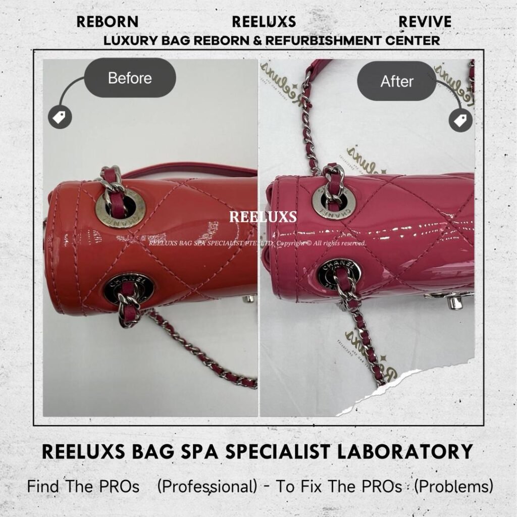 PINK PATENT LEATHER CLASSIC FLAP BAG PATENT COLOR OXIDATION PATENT — frame 3