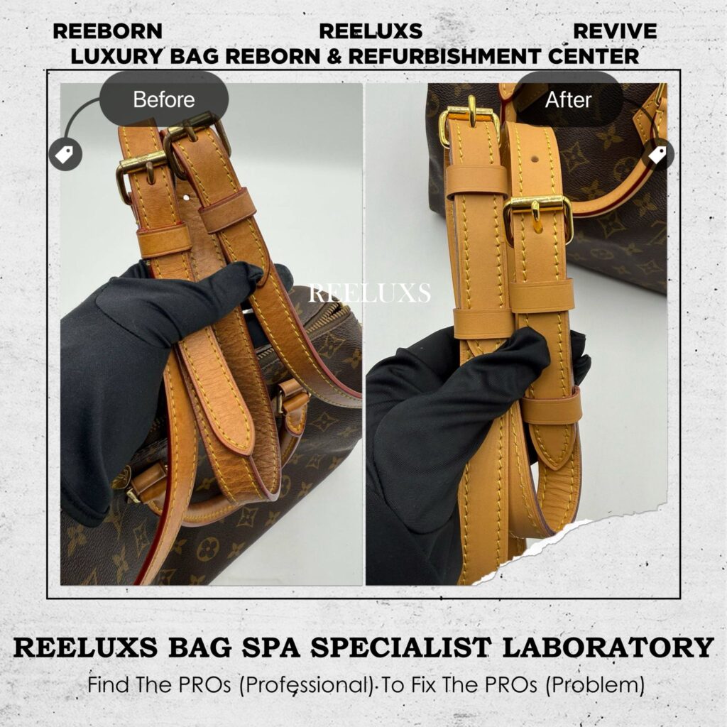 SPEEDY 25 MONOGRAM CANVAS WITH VACHETTA LEATHER FULLY STAINS ZIP BROKEN — frame 2