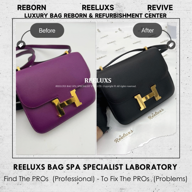 Hermès CONSTANCE EPSOM LEATHER CHANGED TO BLACK COLOR