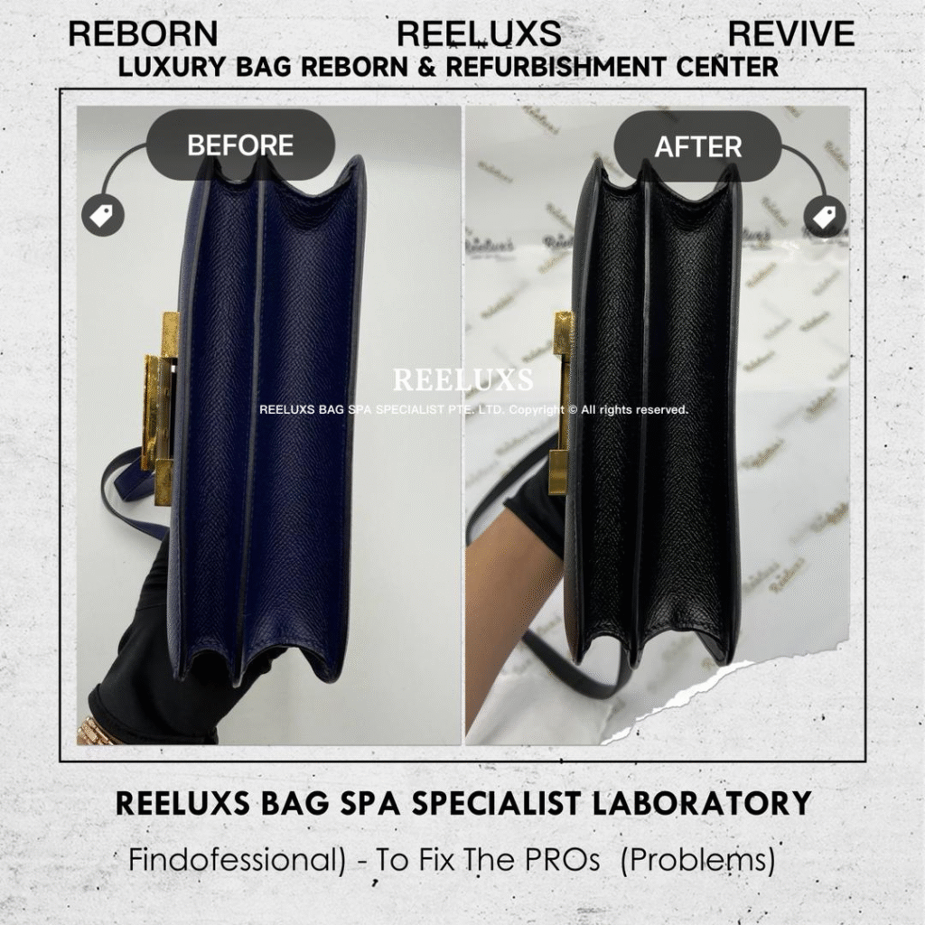 CONSTANCE EPSOM LEATHER BLUE ÉLECTRIQUE CHANGE TO BLACK COLOR — frame 2