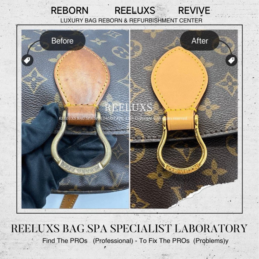 SAINT CLOUD MONOGRAM CANVAS WITH VACHETTA LEATHER OXIDATION GOLD HARDWARE TARNISH 24K… — frame 1