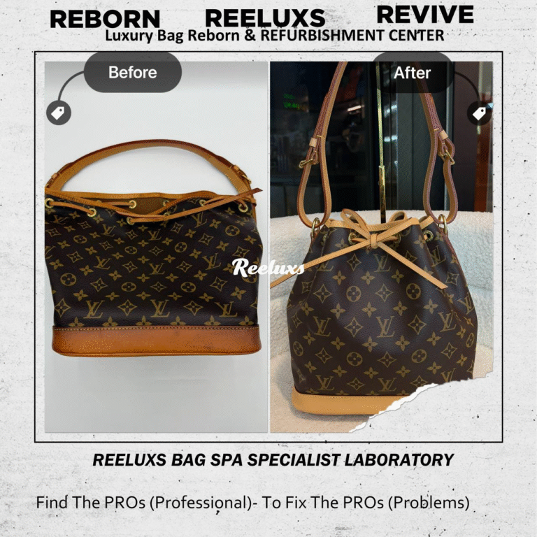 Louis Vuitton NÉO MONOGRAM CANVAS WITH VACHETTA LEATHER REFURBISHMENT