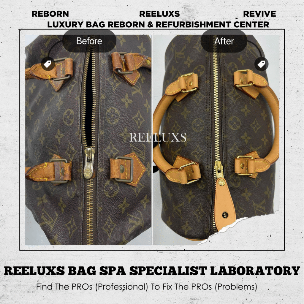 SPEEDY 30 MONOGRAM CANVAS WITH VACHETTA LEATHER HEAVY STAINS PULLER BROKEN GOLD… — frame 1