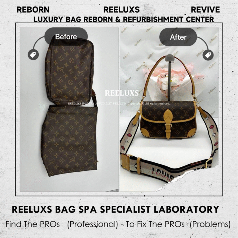 Louis Vuitton TOILETRY POUCH & COSMETIC POUCH MONOGRAM CANVAS DESIGN CUSTOMISATION TO LOUIS VUITTON DIANE MONOGRAM CANVAS WITH VACHETTA LEATHER TRIM AND JACQUARD STRAP