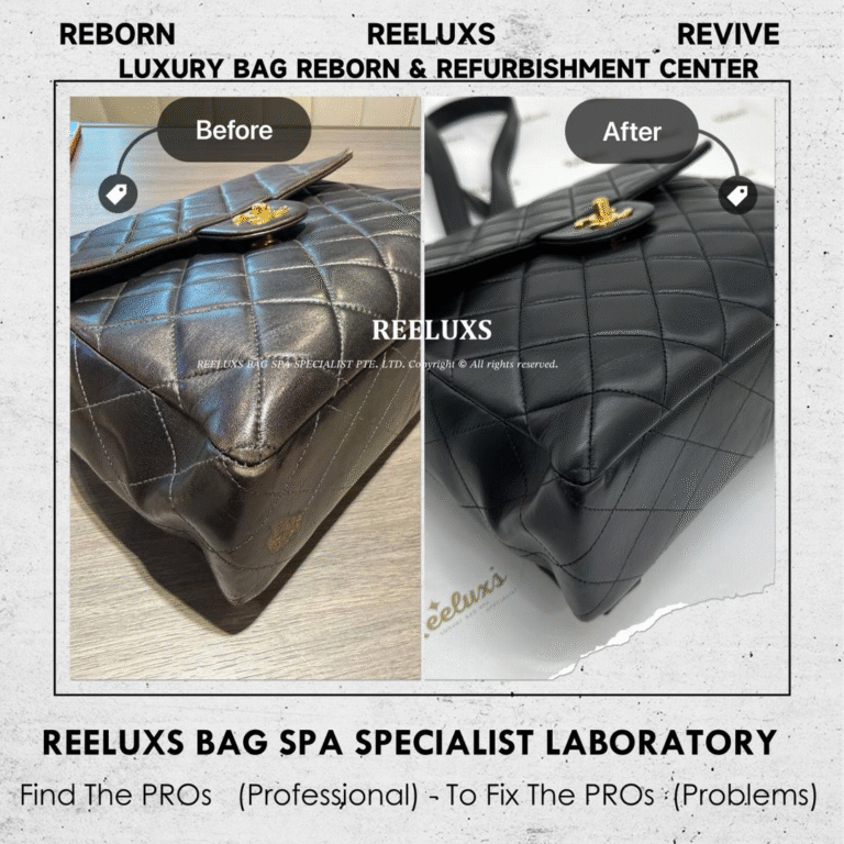 Chanel LAMBSKIN LEATHER BACKPACK COLOR PEELING COLOR RESTORATION PEELING RESTORATION