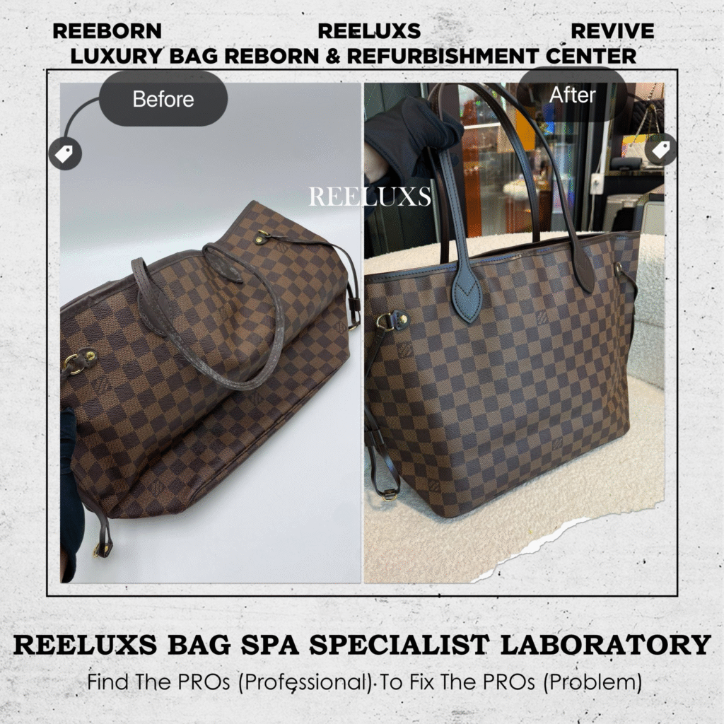 DAMIER NEVERFULL LEATHER MOLD OXIDATION LEATHER — frame 1