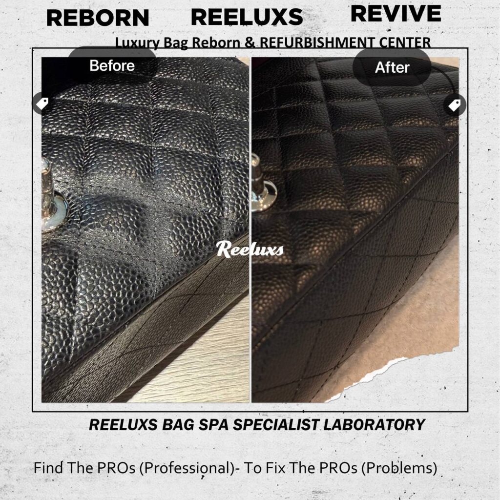 CLASSIC FLAP CAVIER LEATHER CHEMICAL DAMAGE — frame 1