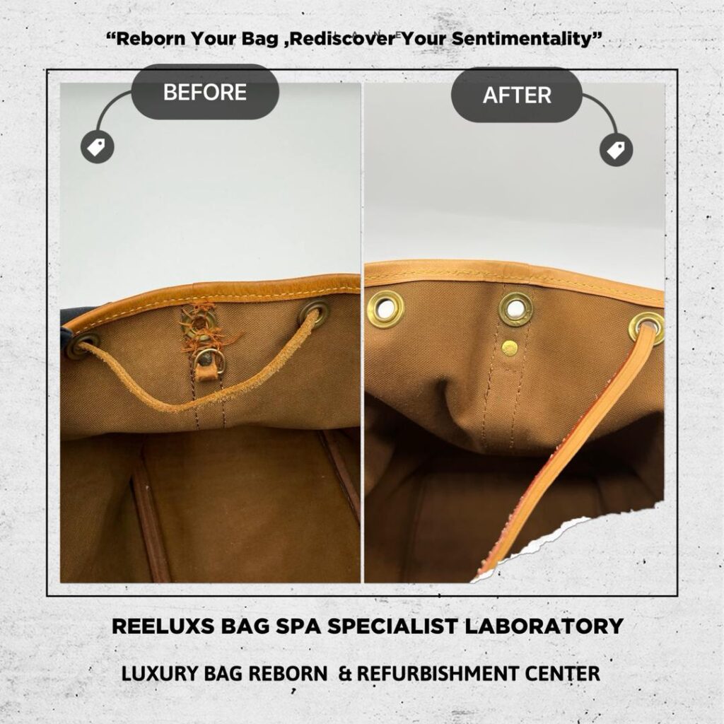 Noé Handbag Vachetta Oxidation Vachetta Replacement — frame 4