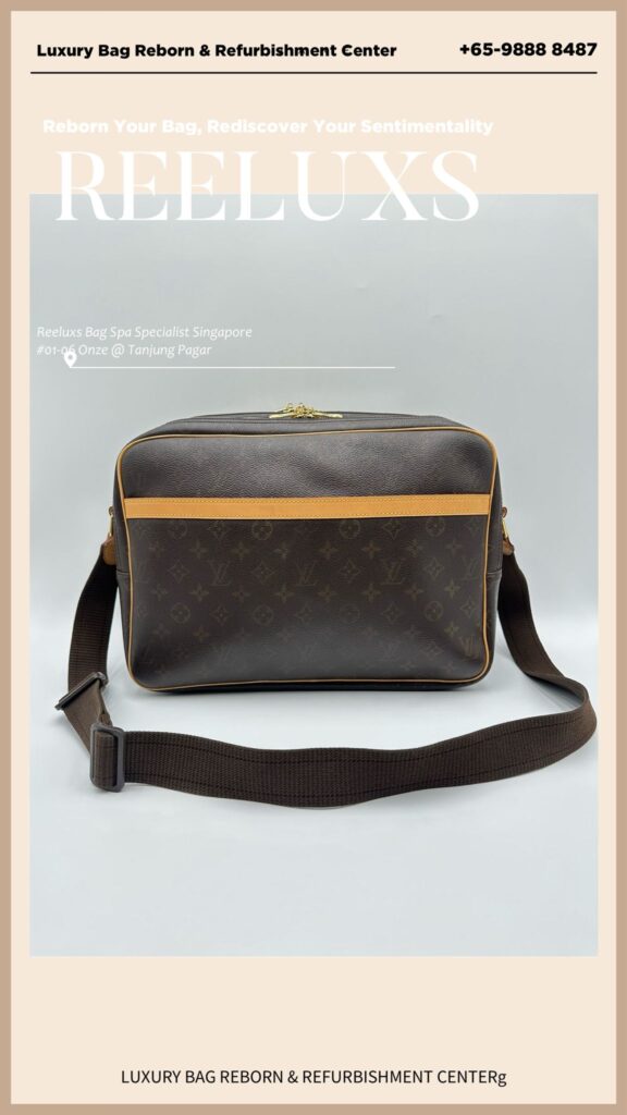 Reporter GM bag Vachetta Fully stain Hardware tarnish Vachetta Replacement 24K Gold… — frame 2