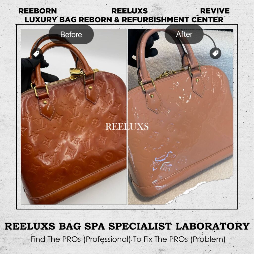 Alma Handbag Patent Leather Color Oxidation Patent leather — frame 1