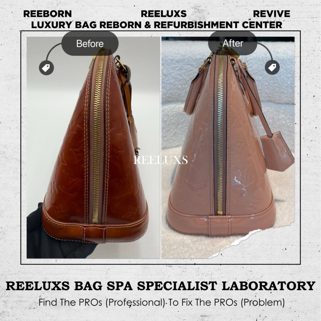 Alma Handbag Patent Leather Color Oxidation Patent leather — frame 3