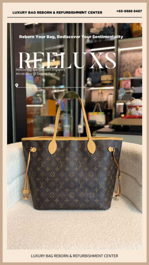 Neverfull Handbag Vachetta Damage — frame 2