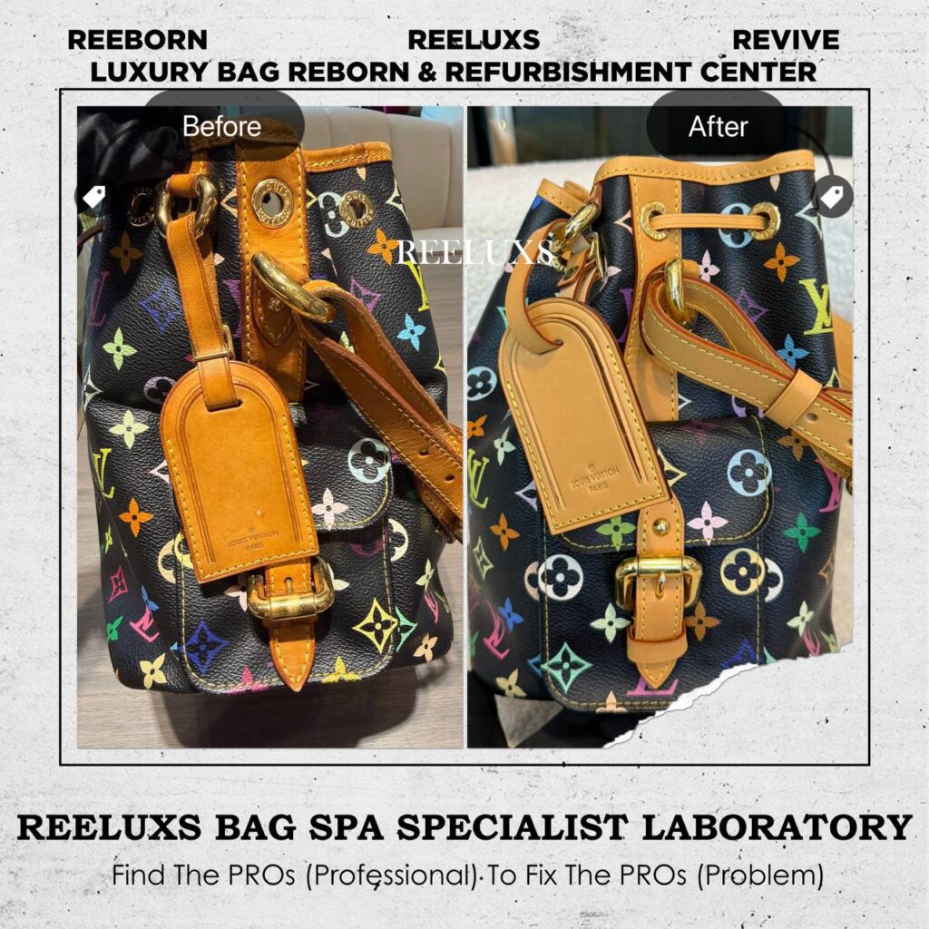 Shoulder Bag Vachetta Leather Fully stain oxidation Refurbishmnet — frame 4