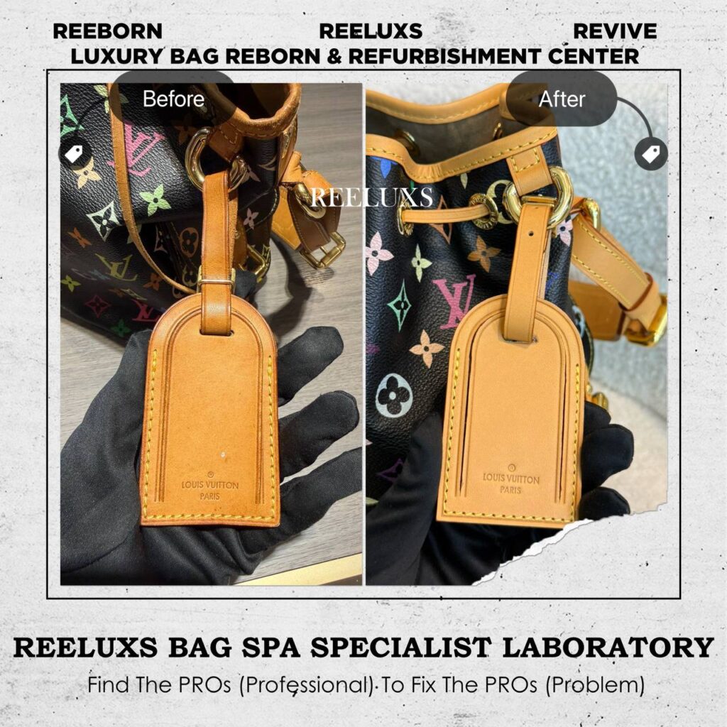Shoulder Bag Vachetta Leather Fully stain oxidation Refurbishmnet — frame 3