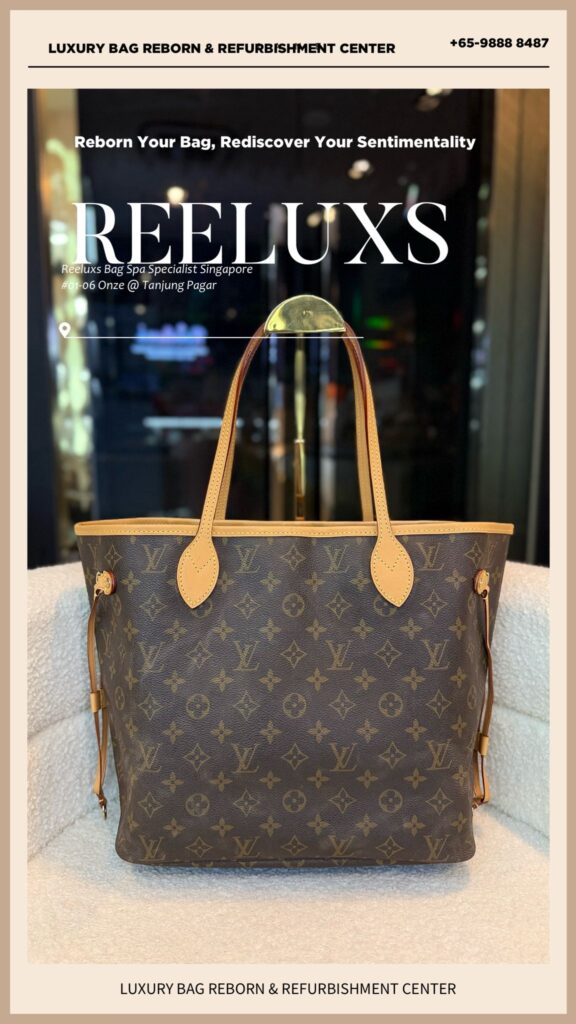 Louis Vuittom Neverfull Bag Vachetta Leather Fully Stain Inner Pocket Coating Layer… — frame 2