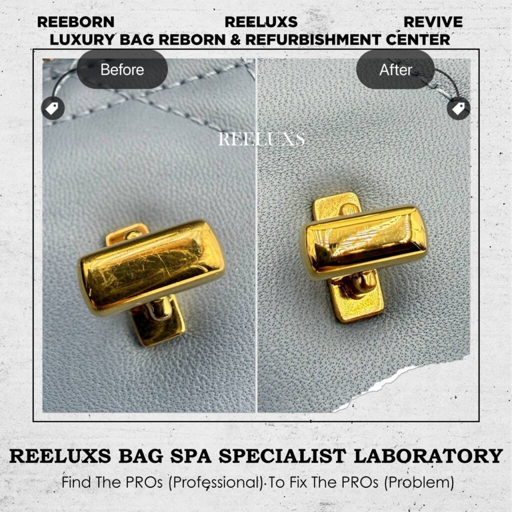 Caro Small Flap Bag Metal Scratches Oil Edged Yellowish 24K Gold Plating… — frame 4