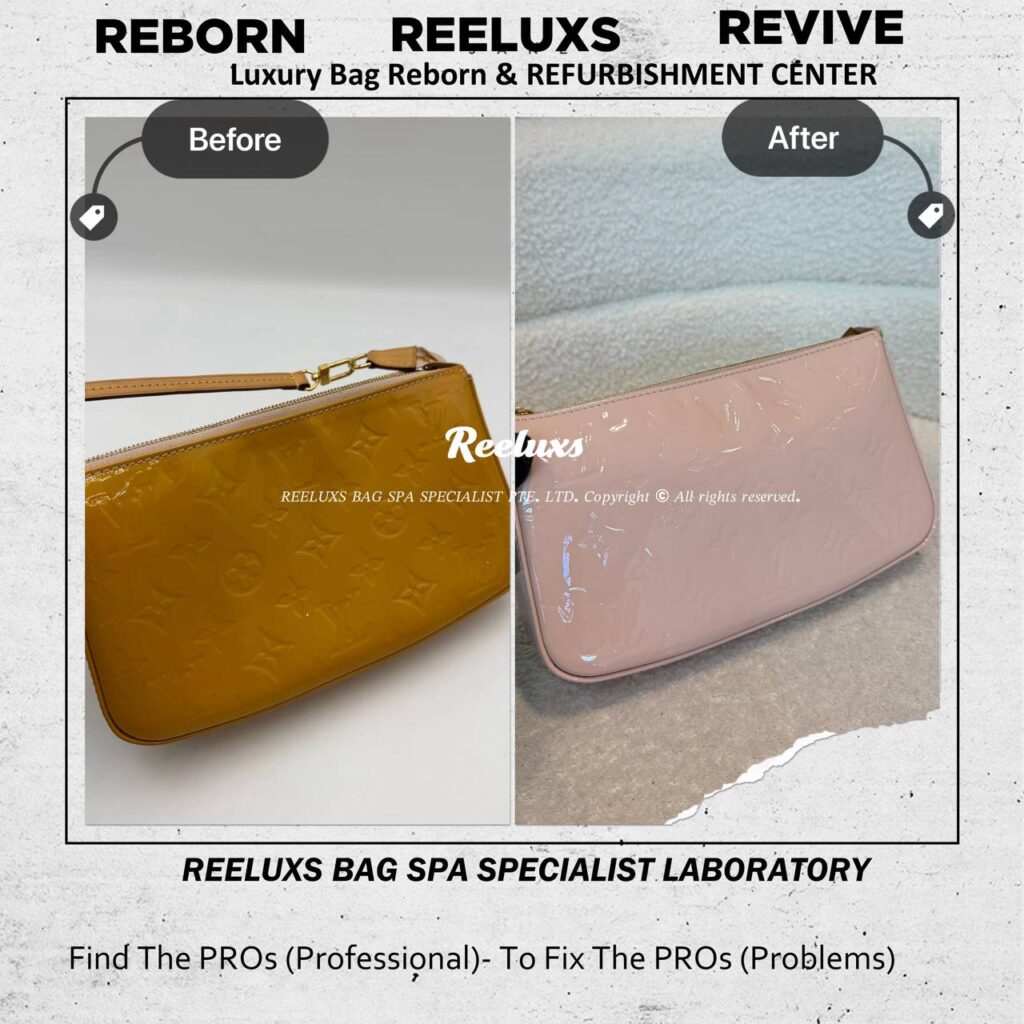 Monogram Vernis Patent Leather Yellowing & Discoloration — frame 1