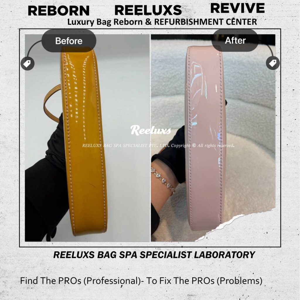 Monogram Vernis Patent Leather Yellowing & Discoloration — frame 3