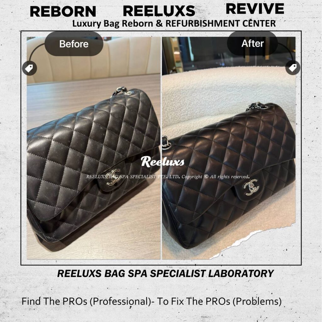 Classic Flap Lambskin Leather Bag Mold Spot Oxidtion Moval Removal — frame 3