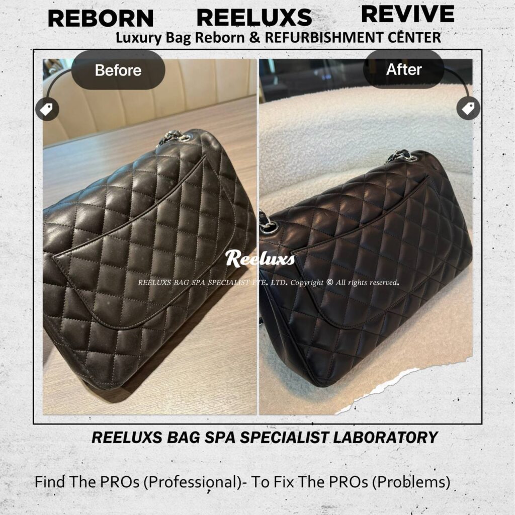 Classic Flap Lambskin Leather Bag Mold Spot Oxidtion Moval Removal — frame 4
