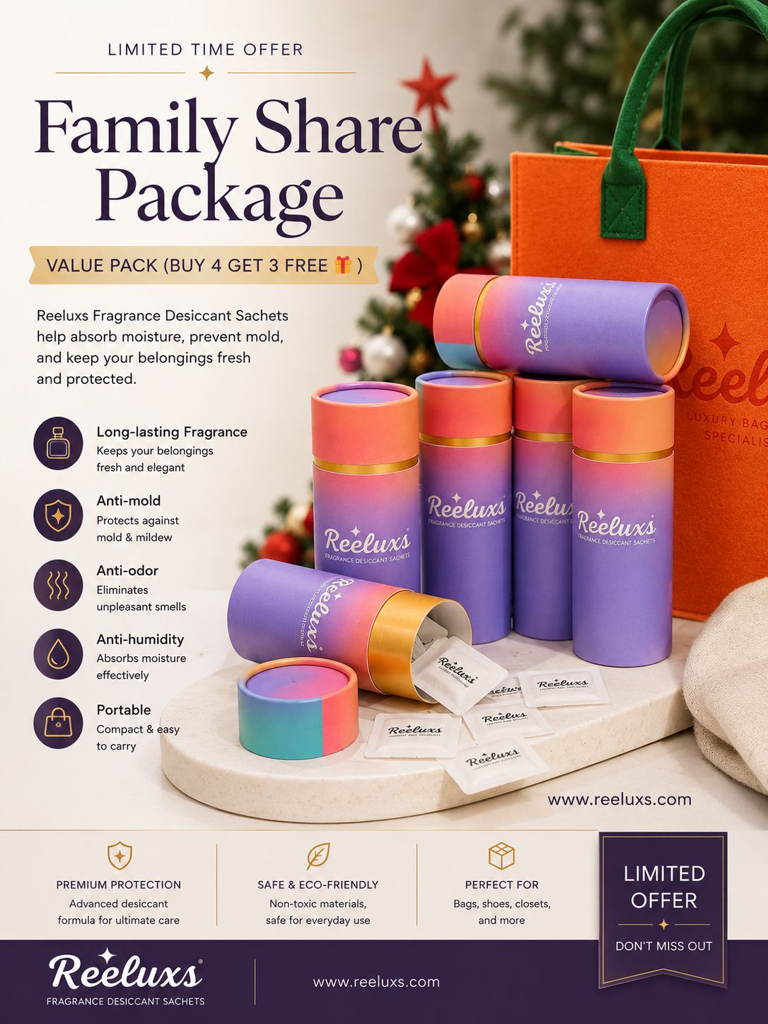 REELUXS Fragrance Desiccant Sachets β Luxury Care for Your Precious Belongings 6 REELUXS Fragrance Desiccant Sachets β Luxury Care for Your Precious Belongings - Image 6