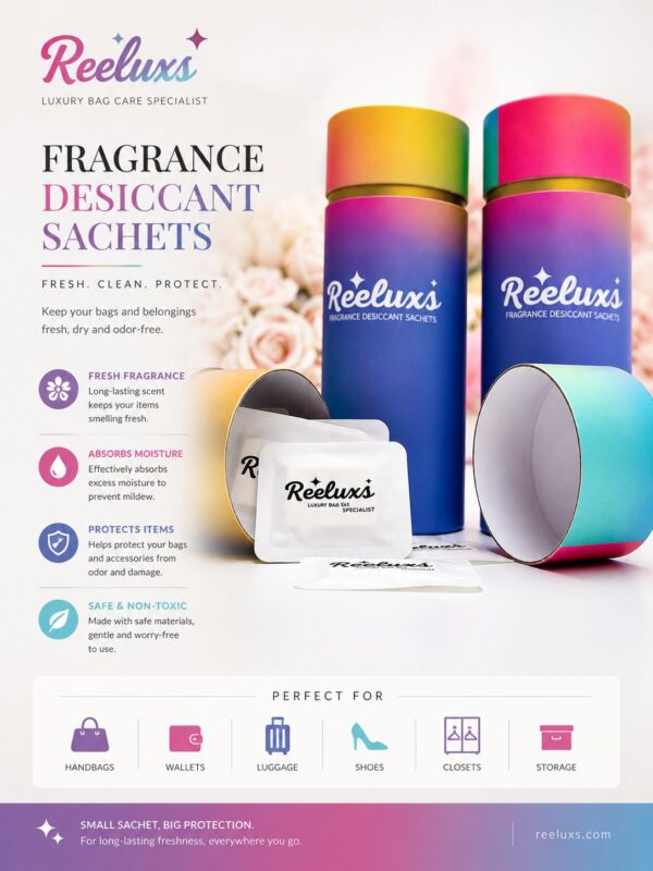 REELUXS Fragrance Desiccant Sachets – Luxury Care for Your Precious Belongings