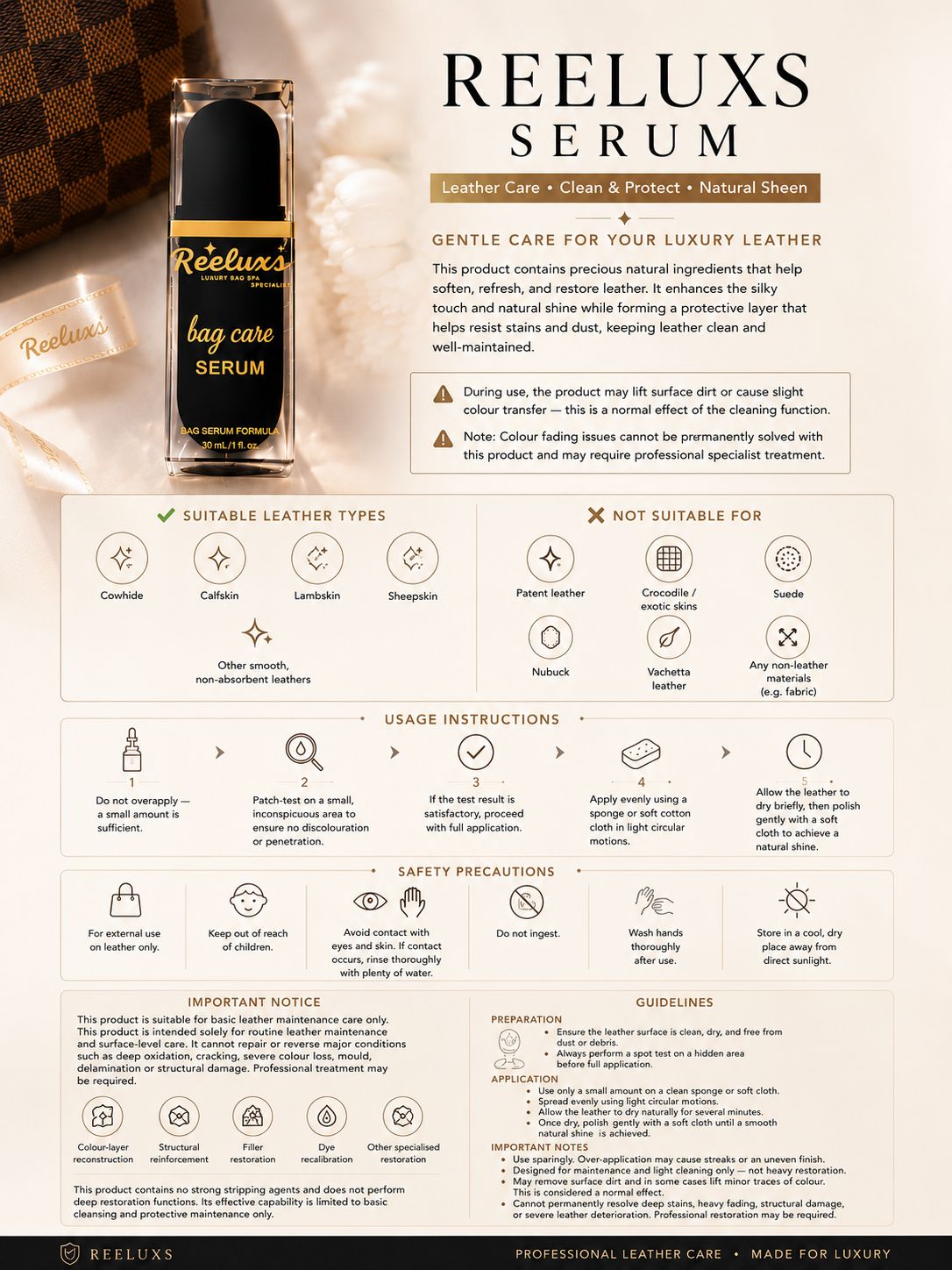 REELUXS LEATHER SERUM Treatment & Care 5 REELUXS LEATHER SERUM Treatment & Care - Image 5