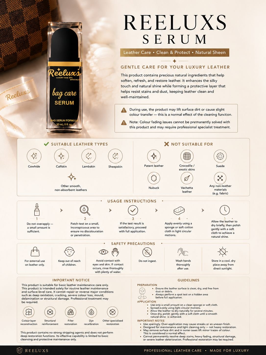 REELUXS LEATHER SERUM Treatment & Care 5 REELUXS LEATHER SERUM Treatment & Care - Image 5