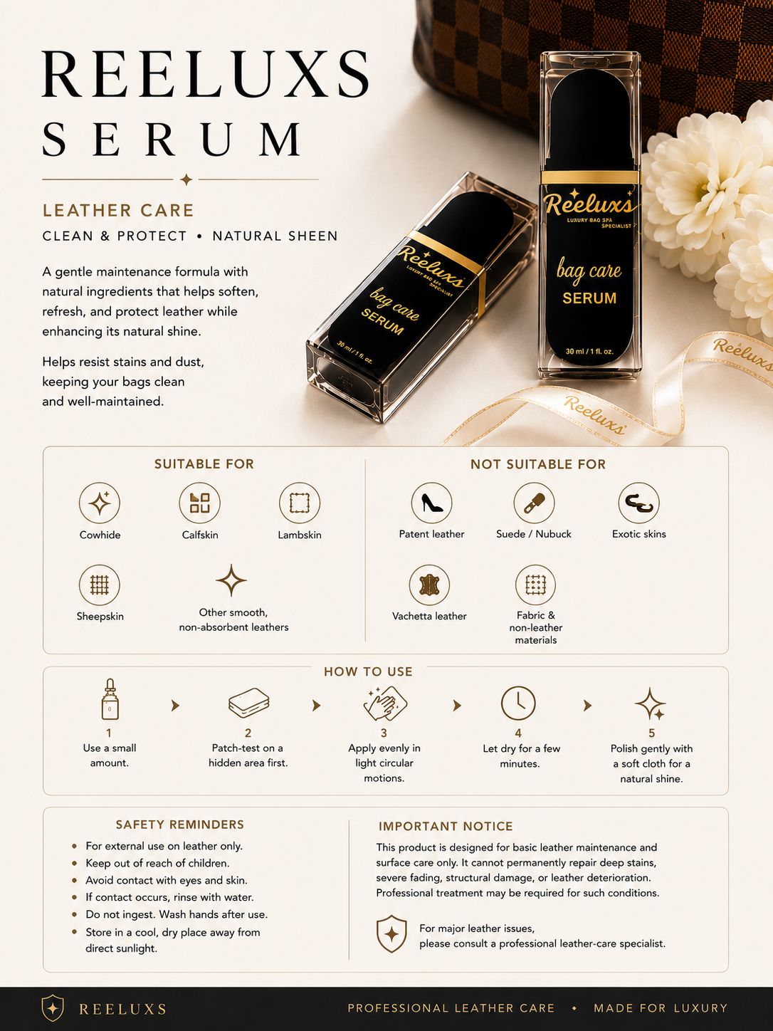 REELUXS LEATHER SERUM Treatment & Care 6 REELUXS LEATHER SERUM Treatment & Care - Image 6