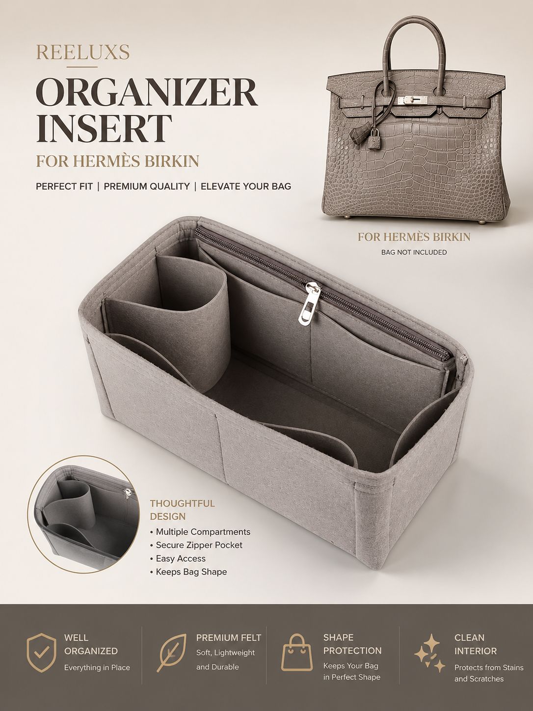 REELUXS Organizer - Hermès Birkin Size Guide 5 REELUXS Organizer - Hermès Birkin Size Guide - Image 5