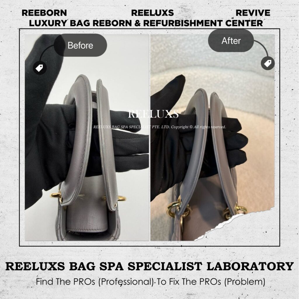Lady Dior Leather Color Faded Leather Peeling Color Restoration Peeling — frame 2