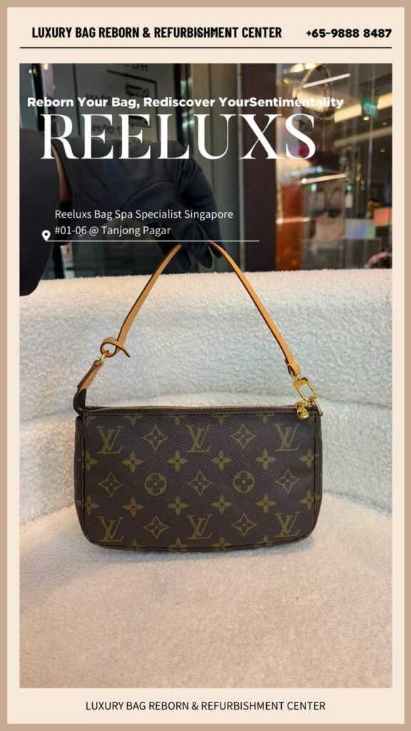 Pochette Accessoires Vachetta Oxidation Zip Puller Broken Metal Hardware Replating — frame 2