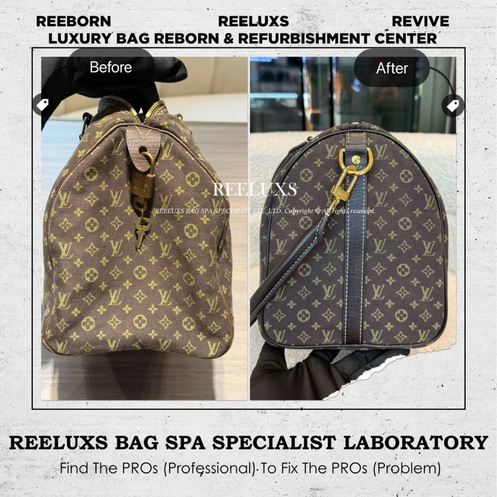 Speedy Bandoulière Leather Peeling Corner Peeling Leather Restoration Customise Long Strap Design — frame 1