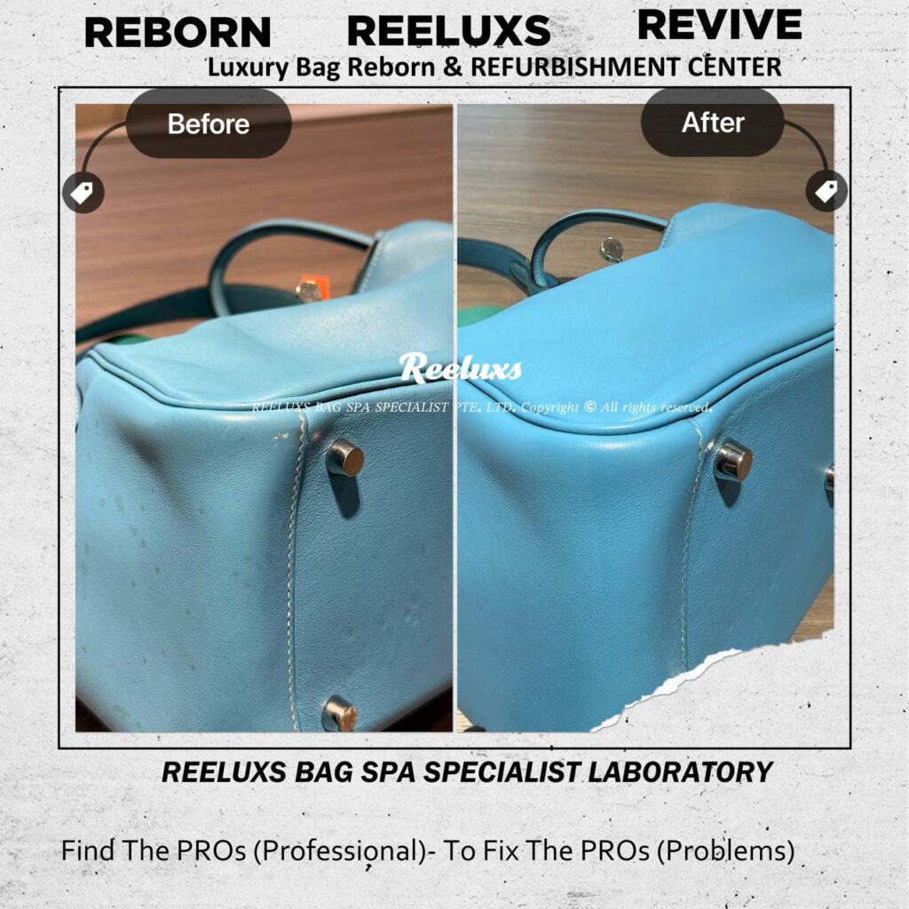 Lindy bag Mould Spot Oxidation Color Faded Mould Removal Treatment — frame 1