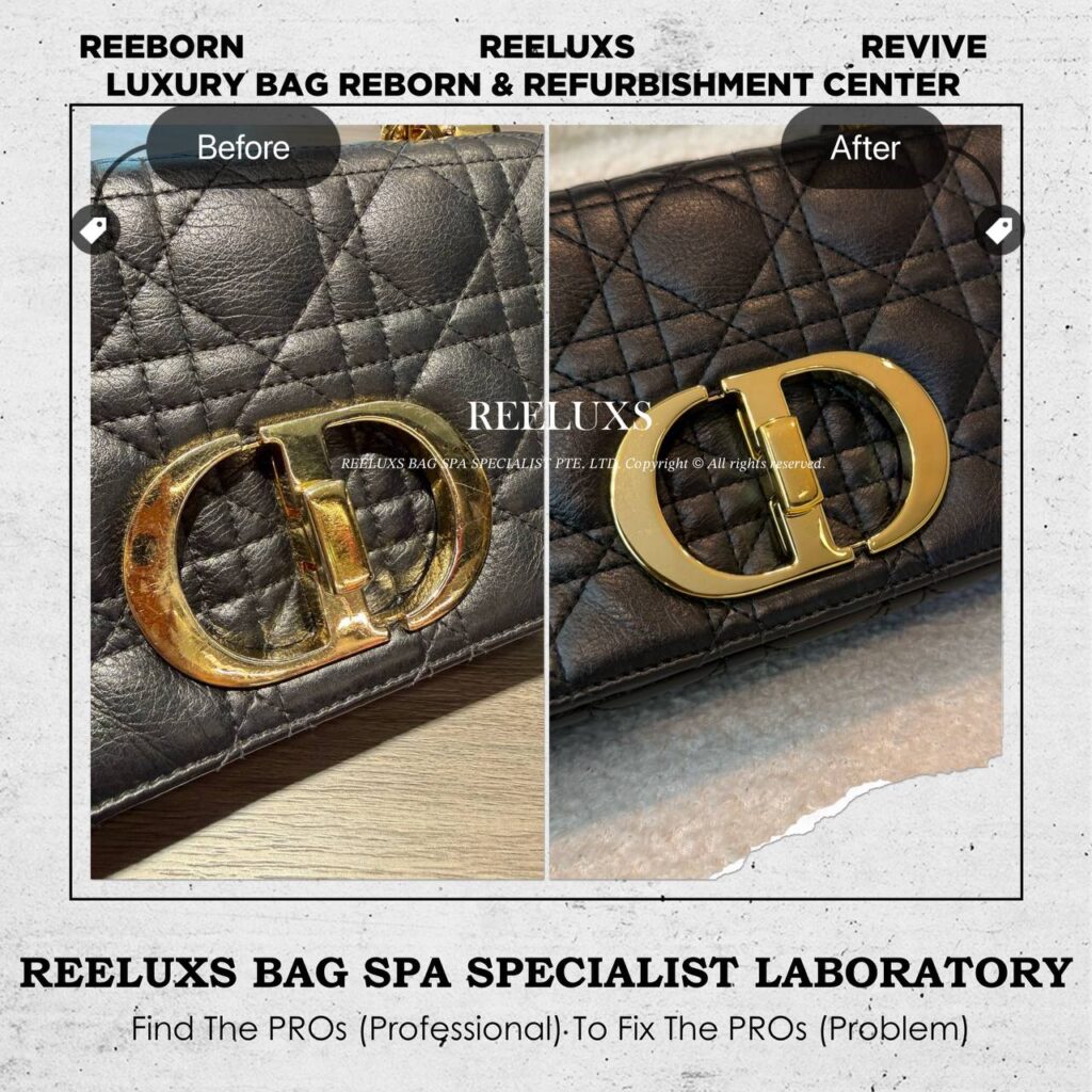 Caro Bag Leather Color Faded Hardware Faded & Tarnish Color Restoration 24K… — frame 1
