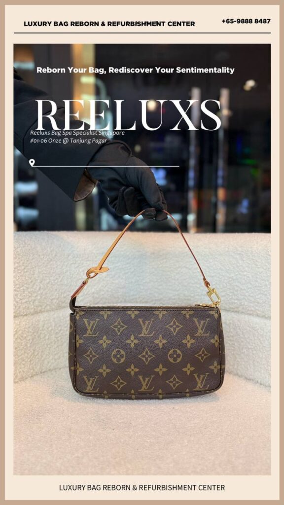 Pochette Monogram Vachetta Leather Strap Broken Ring Lost Reburbishment — frame 2