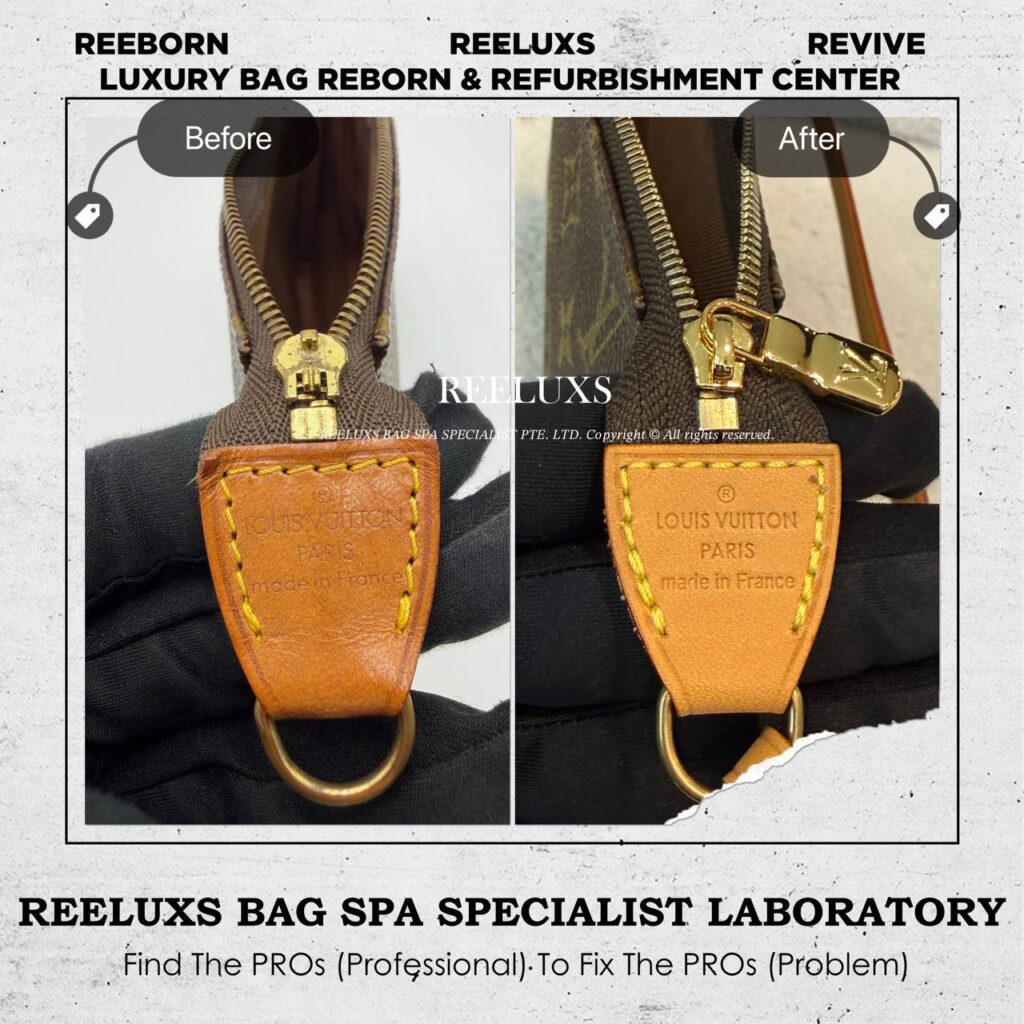 Pochette Monogram Vachetta Leather Strap Broken Ring Lost Reburbishment — frame 4
