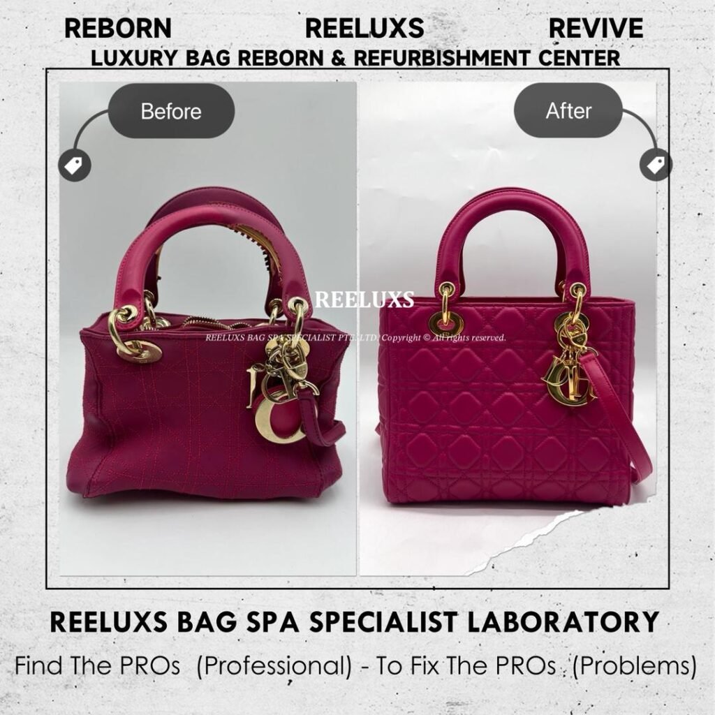 Lady Dior Lambskin Chemical Damaged Shrinkage Metal Plating — frame 1
