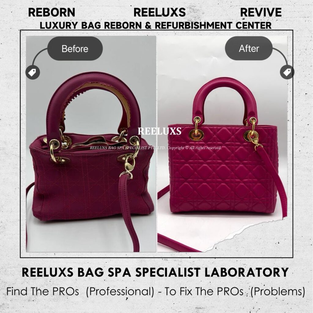 Lady Dior Lambskin Chemical Damaged Shrinkage Metal Plating — frame 2