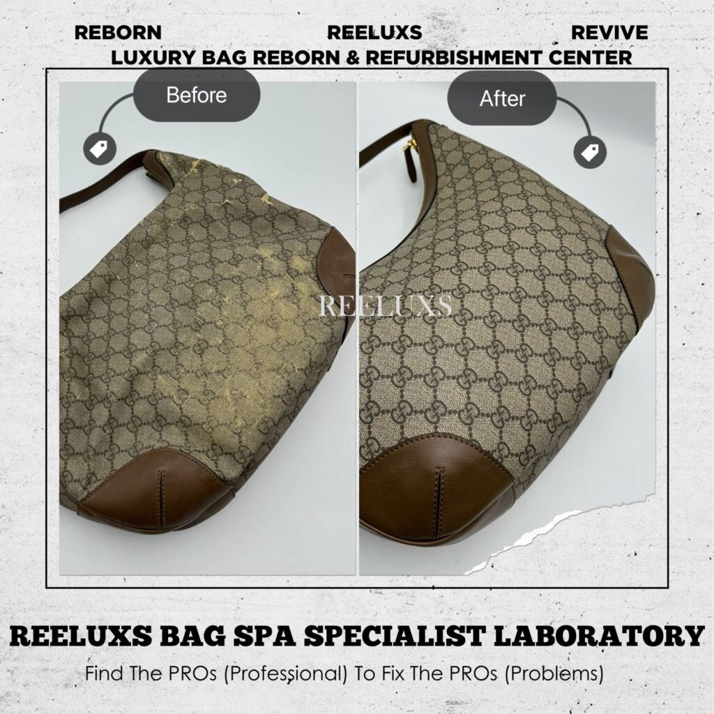 GG Supreme Nice Hobo Bag Canvas Coating Peeling Oxidation Leather Scratch — frame 1