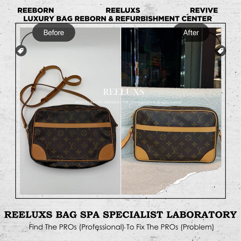 Monogram Trocadero 27 Interior Lining Oxidation Vachetta — frame 4