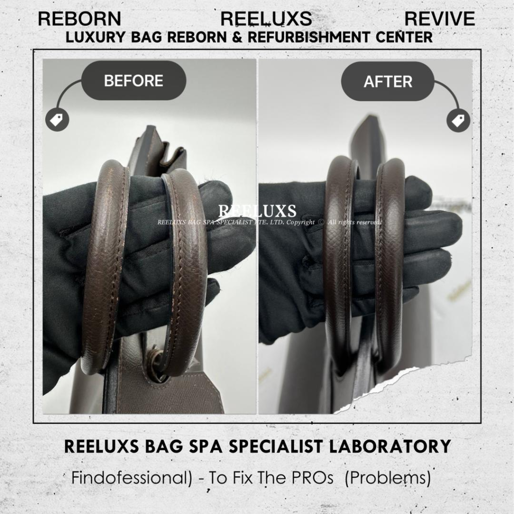 Birkin Bag Corner Peel Off Color Peeling Color Faded Peeling Restoration — frame 4