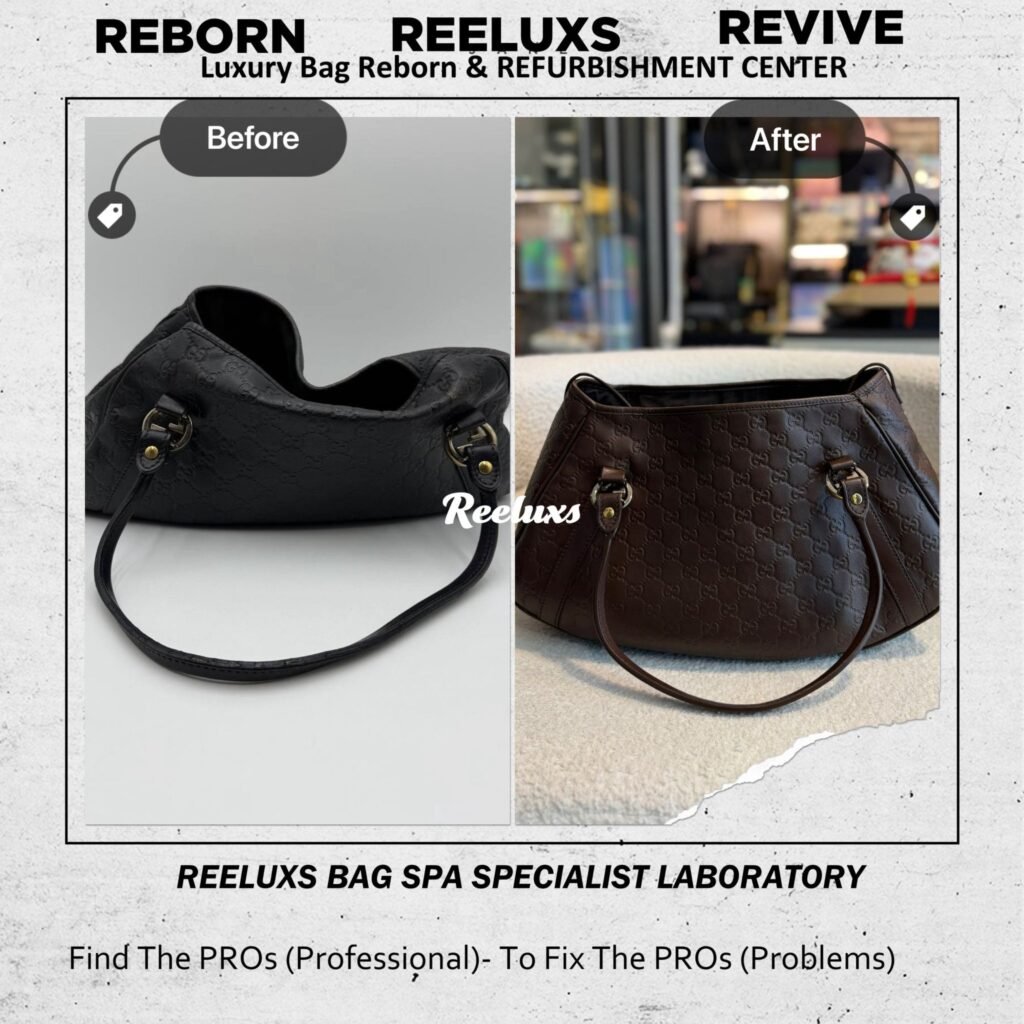 Guccissima GG Twins Shoulder Bag Color Peeling Oil Edges Cracked Out Of… — frame 1