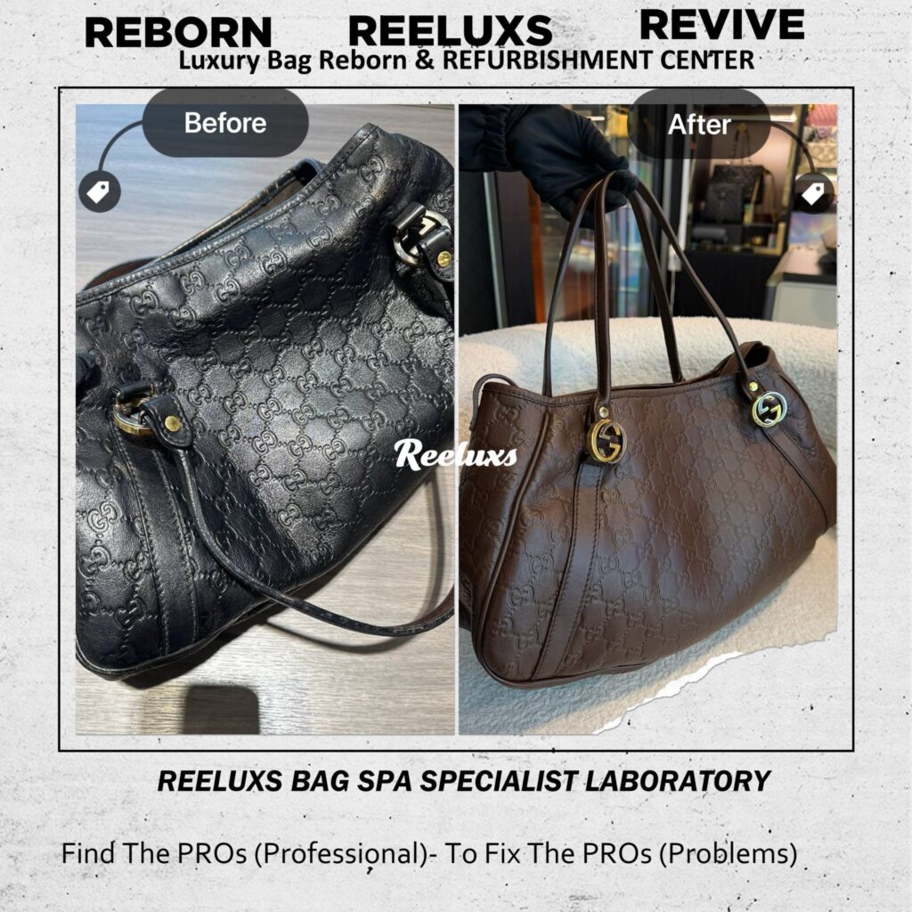 Guccissima GG Twins Shoulder Bag Color Peeling Oil Edges Cracked Out Of… — frame 3