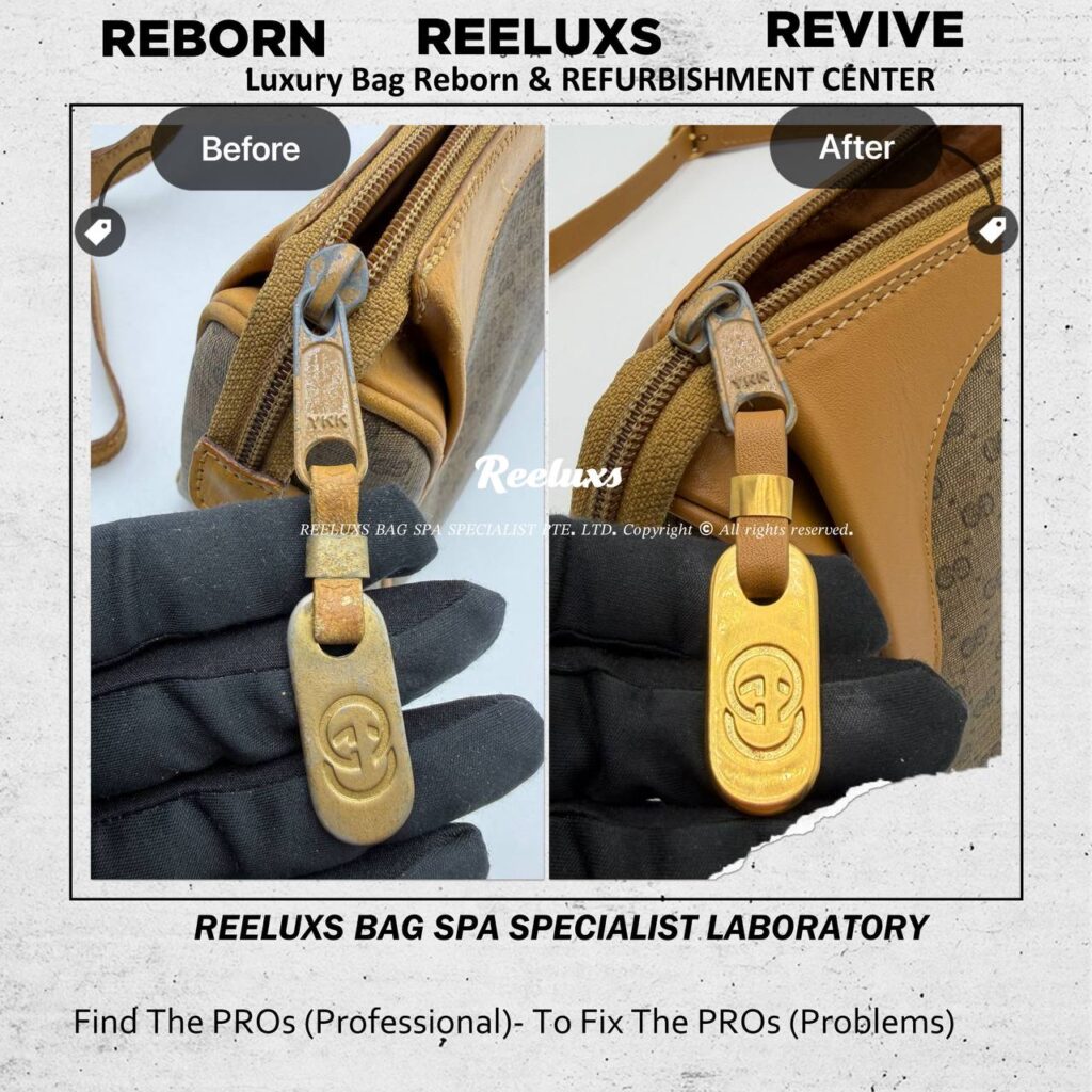 Micro GG Supreme Canvas Crossbody Bag Leather Cracked & Damage Oxidation Refurbishment… — frame 2