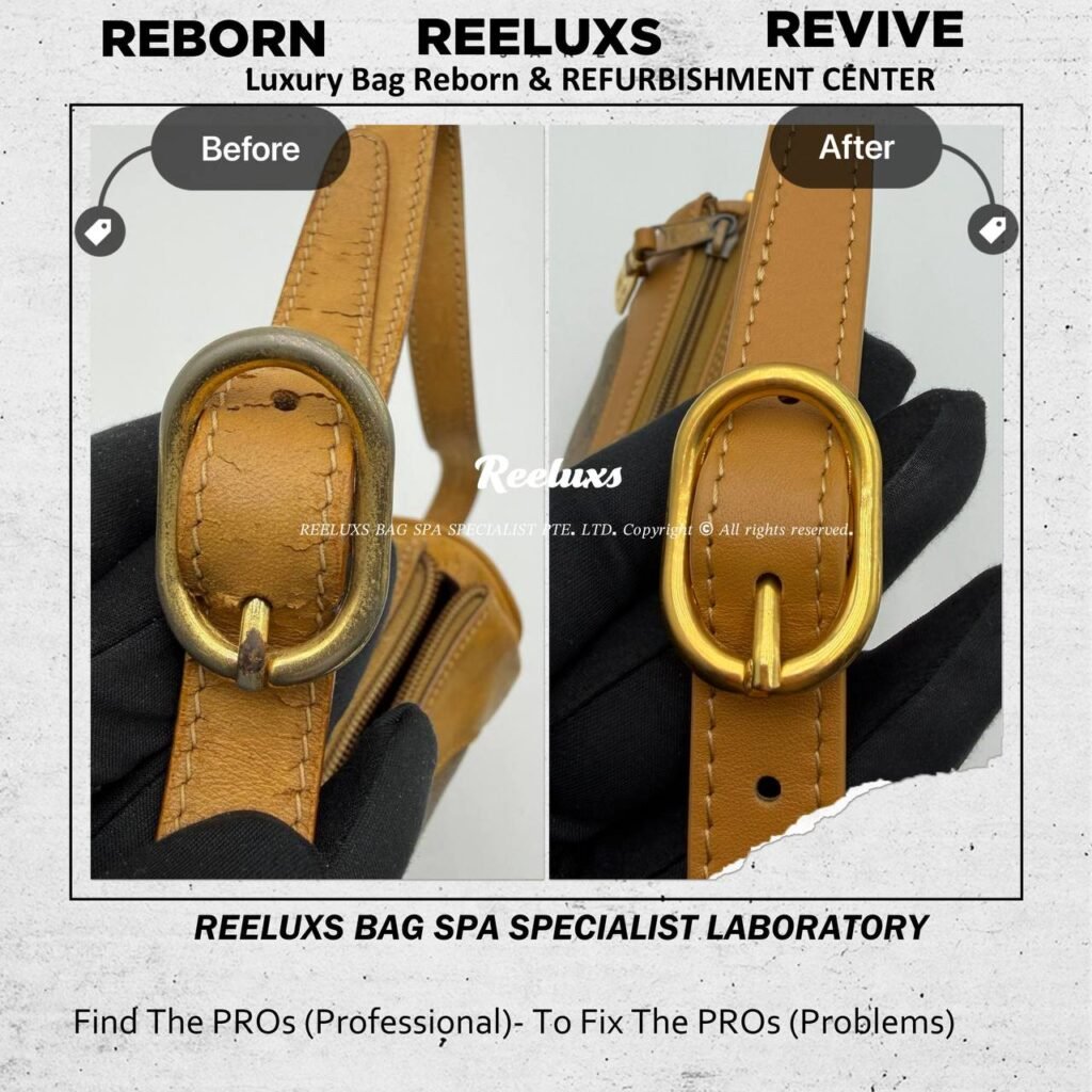 Micro GG Supreme Canvas Crossbody Bag Leather Cracked & Damage Oxidation Refurbishment… — frame 1