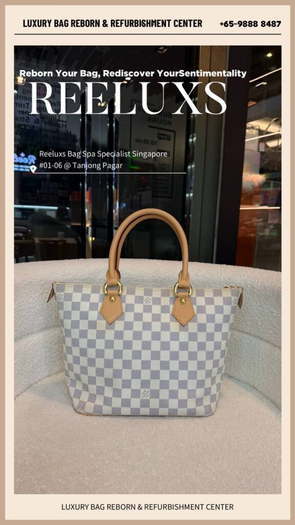 Saleya PM Tote Bag Vachetta Handle Side Leather Piping Broken Puller Tarnished — frame 2