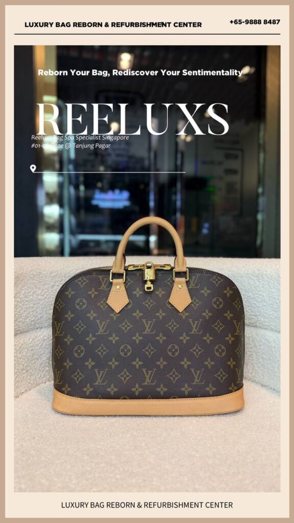 Alma Handbag: Monogram Canvas Vachetta Oxidation Tarnished Metal Hardware — frame 2