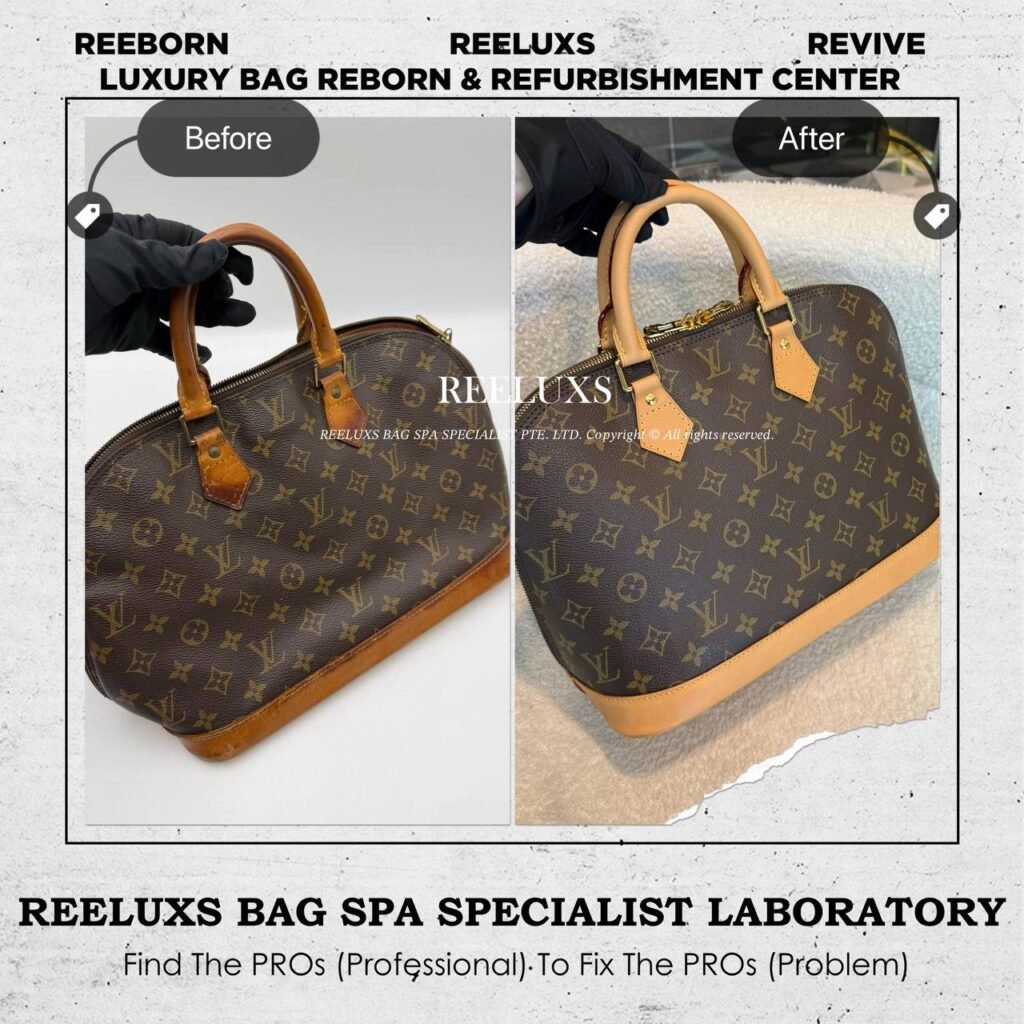 Alma Handbag: Monogram Canvas Vachetta Oxidation Tarnished Metal Hardware — frame 1